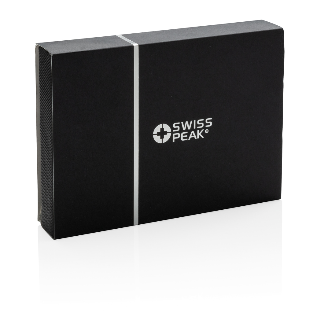 Swiss Peak Accessori da viaggio porta passaporto RFID nero PU