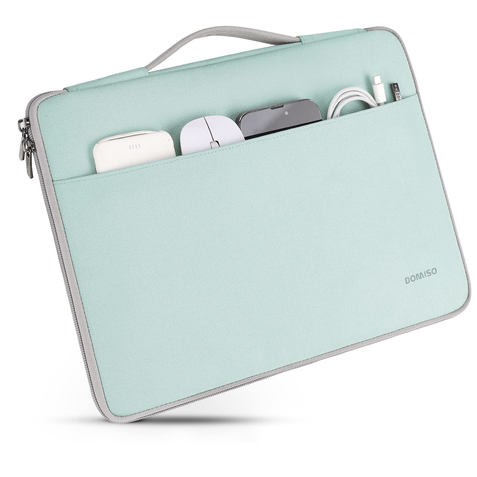 DOMISO Laptop Sleeve 15,6" custodia laptop verde menta impermeabile