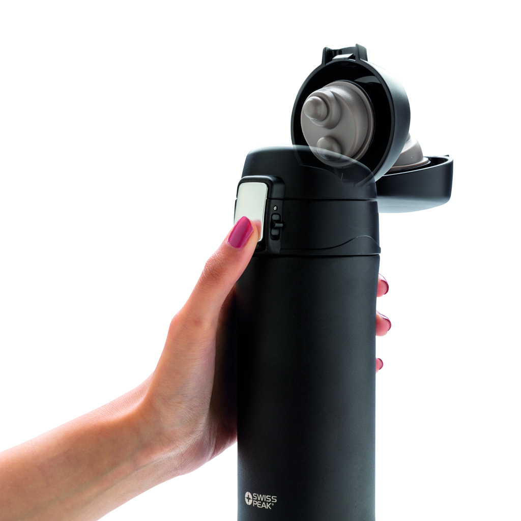 Swiss Peak Articoli per bevande Elite 300 ml tazza nera sottovuoto