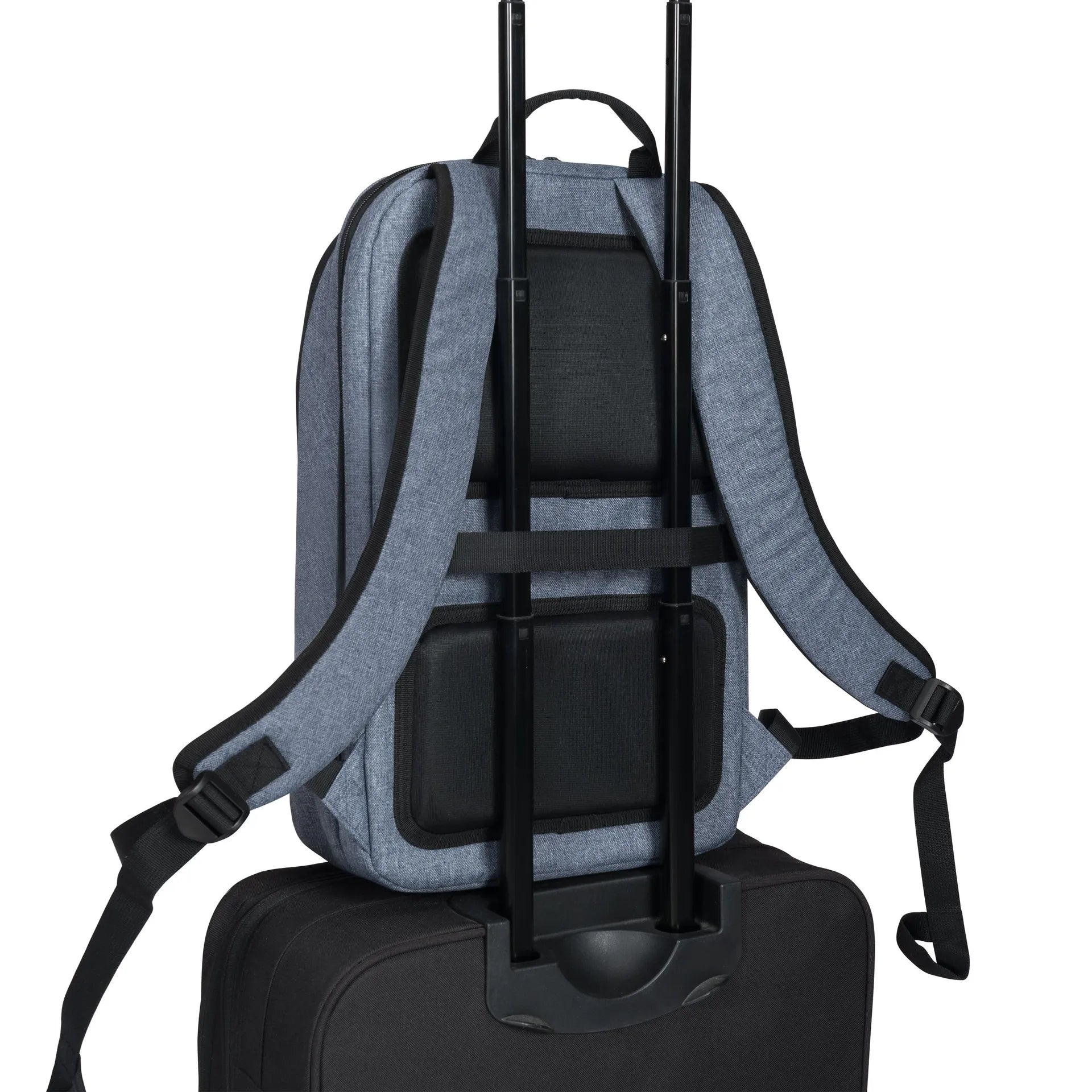 BASE XXO Backpacks Eco Backpack Slim MOTION 13-16 zaino Blue Denim idrorepellente