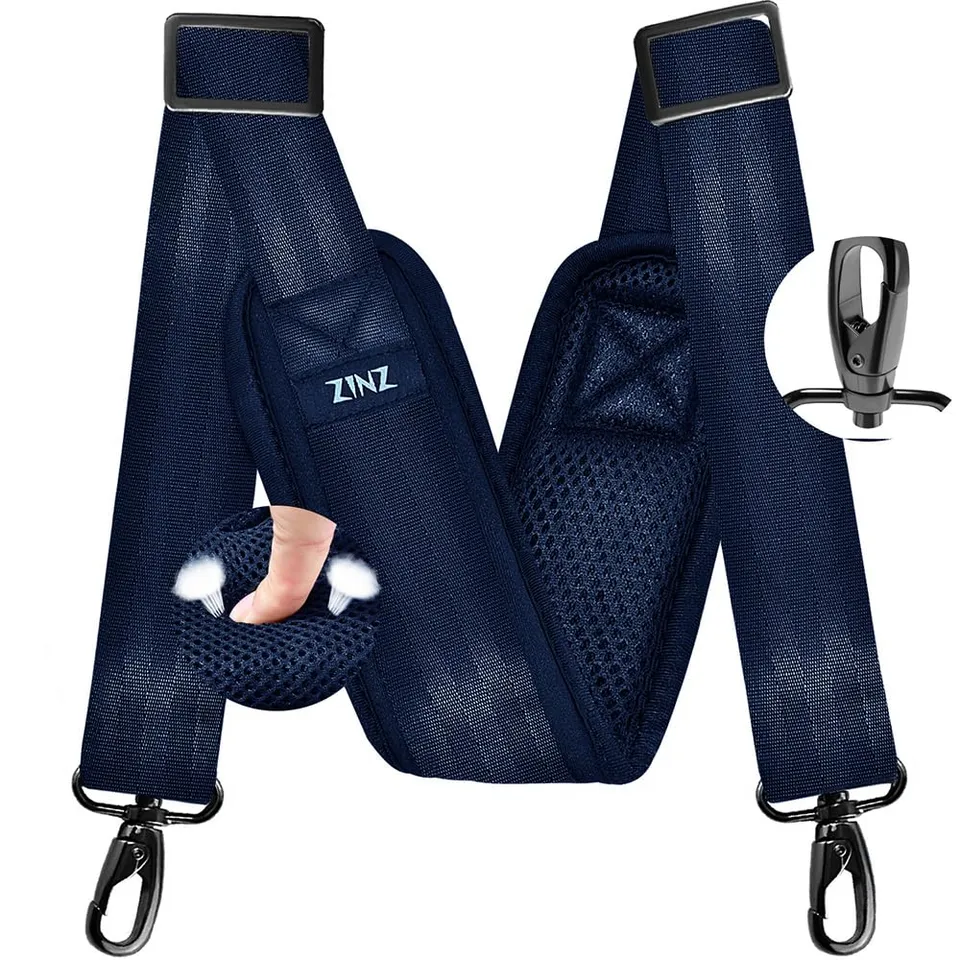 ZINZ Shoulder Pads 77 Pollici tracolla blu con cuscino fisso spesso