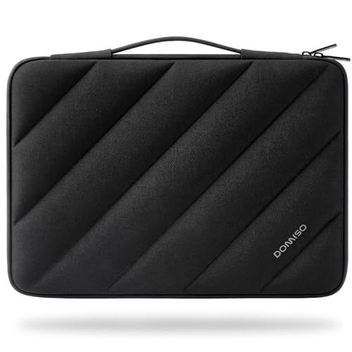 Domiso Laptop Sleeve 17,3 pollici custodia nera impermeabile
