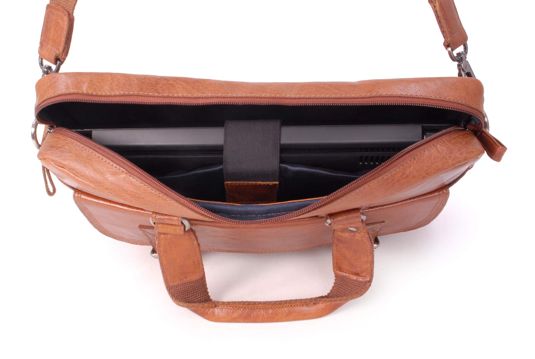 Ashwood Man Bags & Briefcases Vera Pelle Vintage F-83 borsa laptop miele marrone