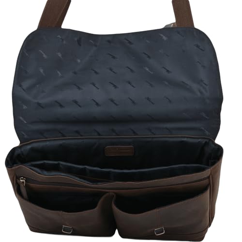 Ashwood Pelle HENRY valigetta marrone Mud in pelle