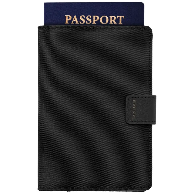 EVERKI Borselli e Borse a Tracolla Porta passaporto RFID nero sottile