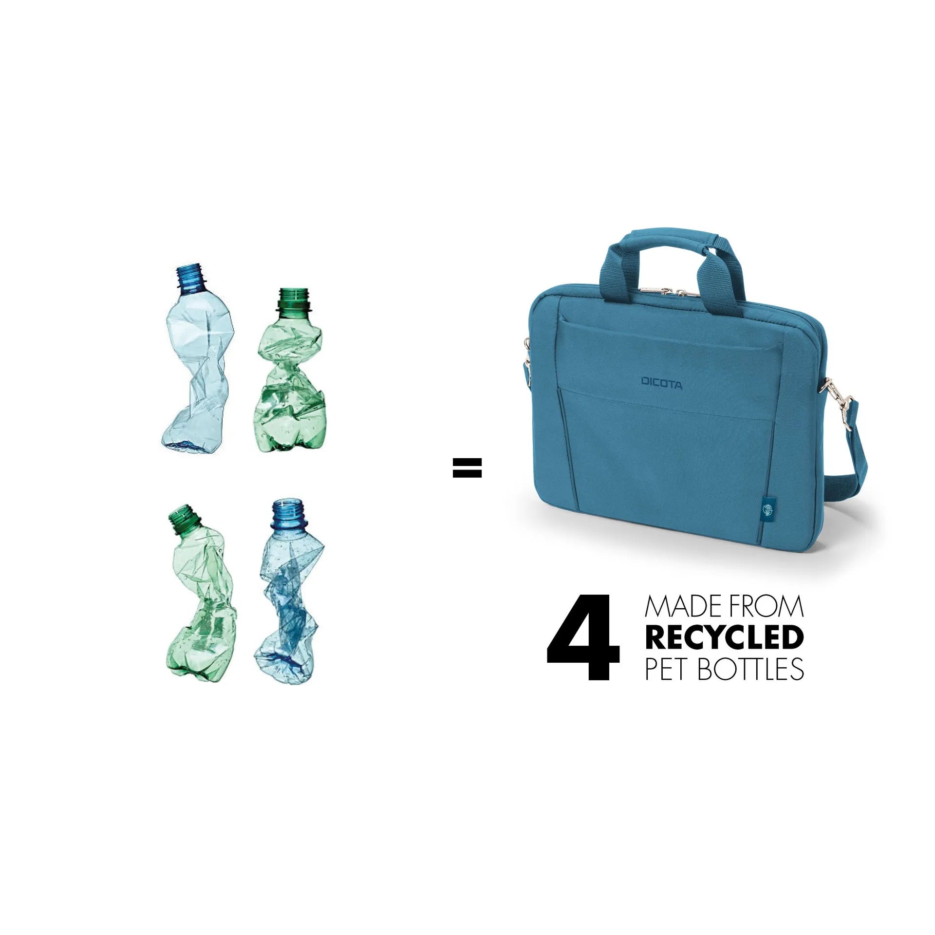 BASE XXO Laptop Bags Eco Slim Case BASE 13-14.1 Blue custodia laptop blu riciclata