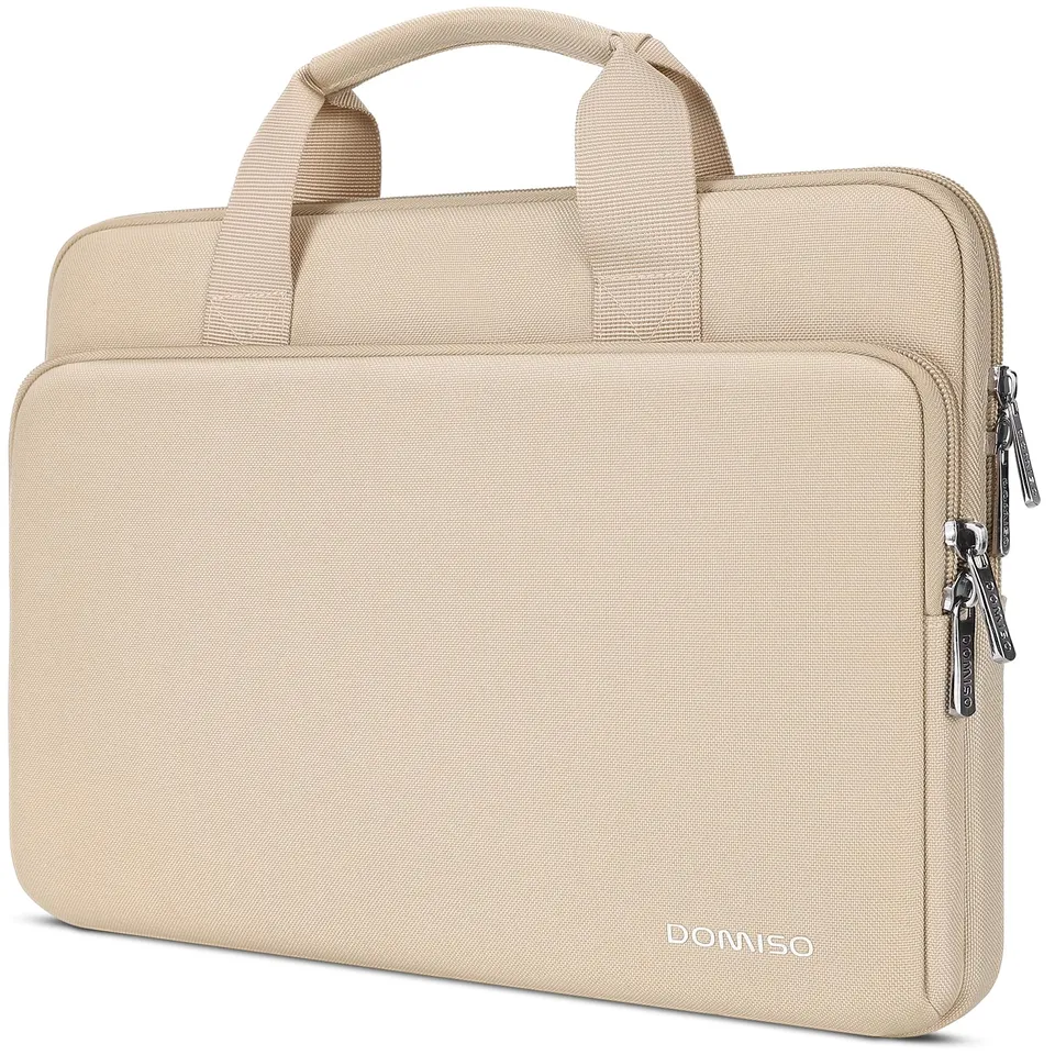 Domiso Laptop Sleeve 17,3 pollici custodia laptop beige impermeabile