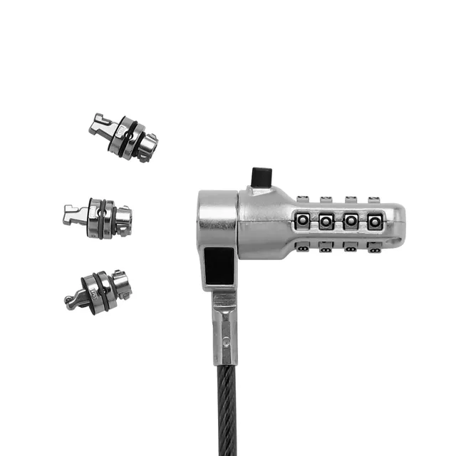 BASE XXO Security Locks Universal Security Cable Lock lucchetto universale a combinazione 3 teste