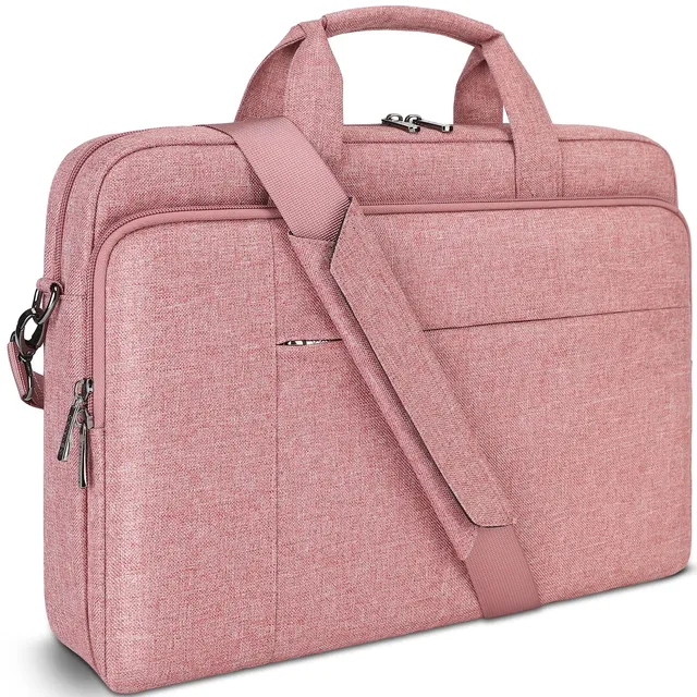 Domiso Laptop Briefcase 17,3 pollici borsa laptop Rosa impermeabile