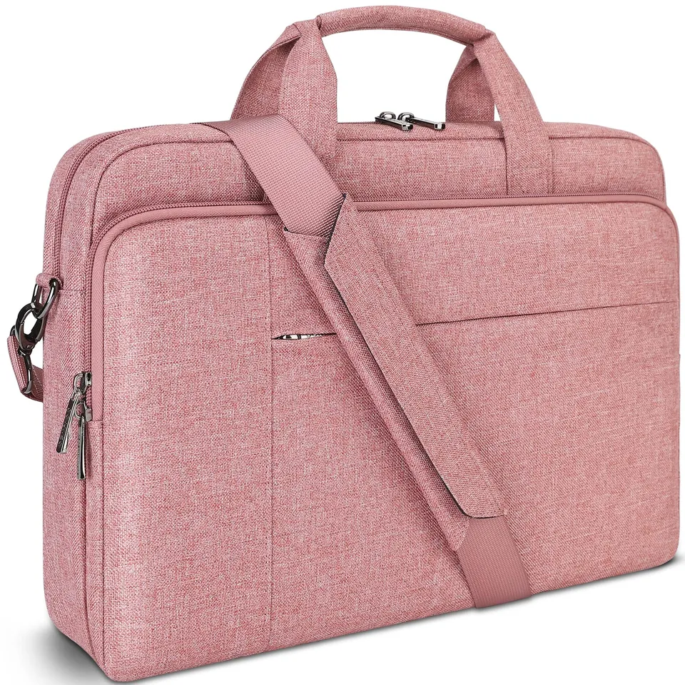 Domiso Laptop Briefcase 17,3 pollici borsa laptop Rosa impermeabile