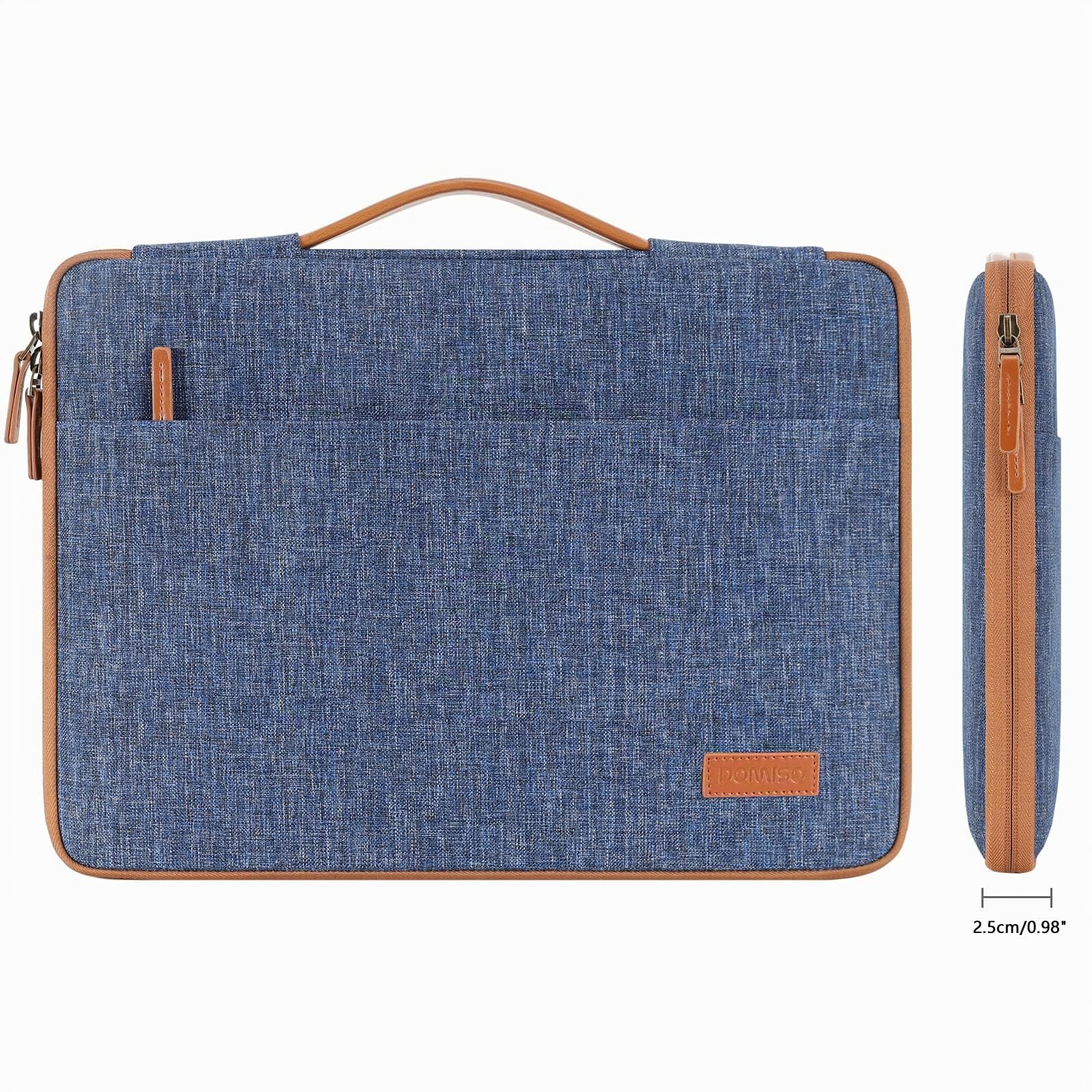 Domiso Laptop Sleeve 17,3 Pollici custodia laptop blu impermeabile