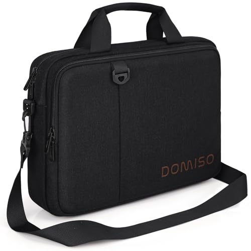 Domiso Laptop Briefcase 14 pollici borsa laptop nera impermeabile