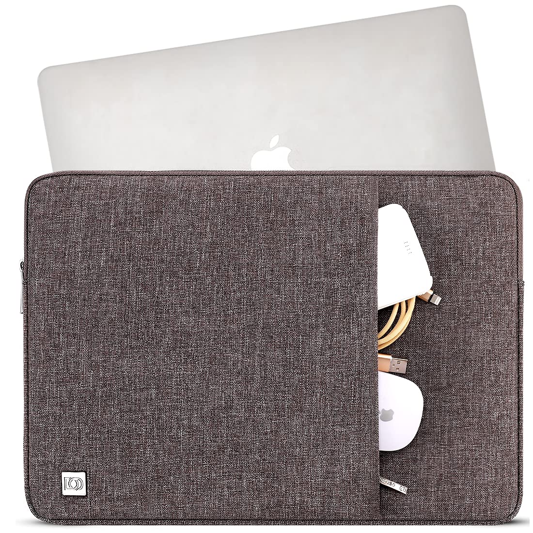 Domiso Laptop Sleeve 10,1 pollici custodia tablet marrone impermeabile