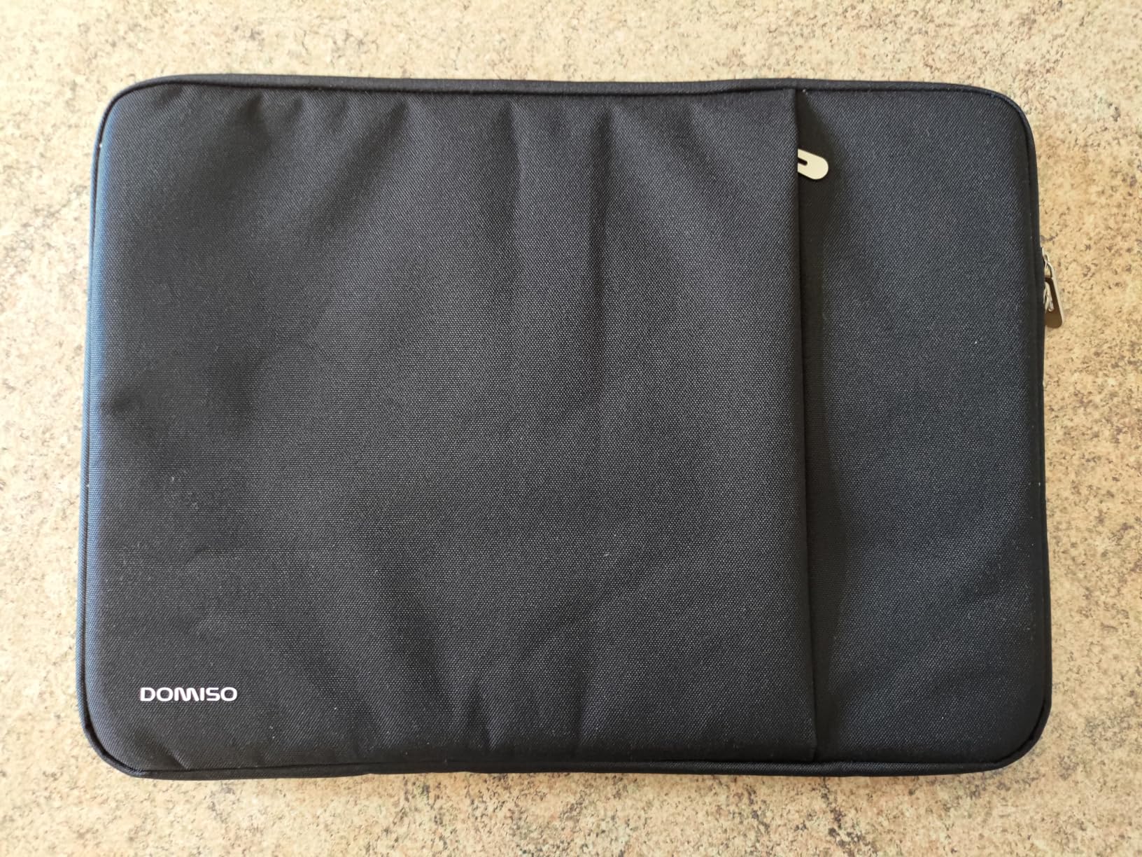 Domiso Laptop Sleeve 17,3 pollici custodia laptop nera con tasca
