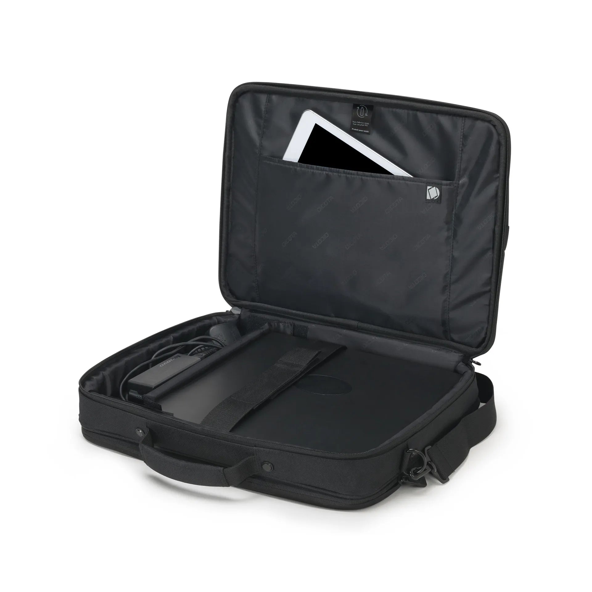 BASE XXO Laptop Bags Eco Multi Plus SCALE 14-15.6 borsa laptop nera in PET riciclato