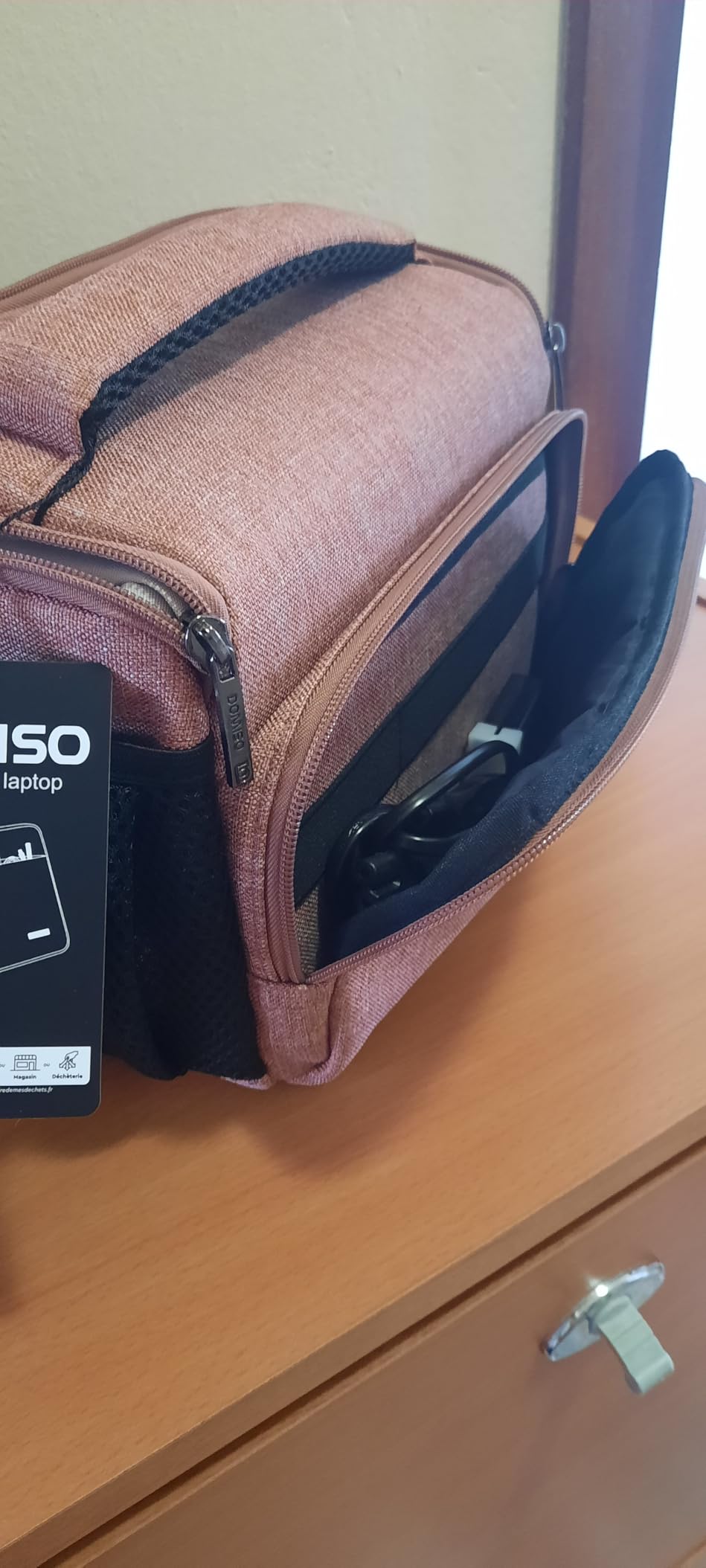 Domiso DSLR Camera Bag Borsa per fotocamera Rosa antiurto