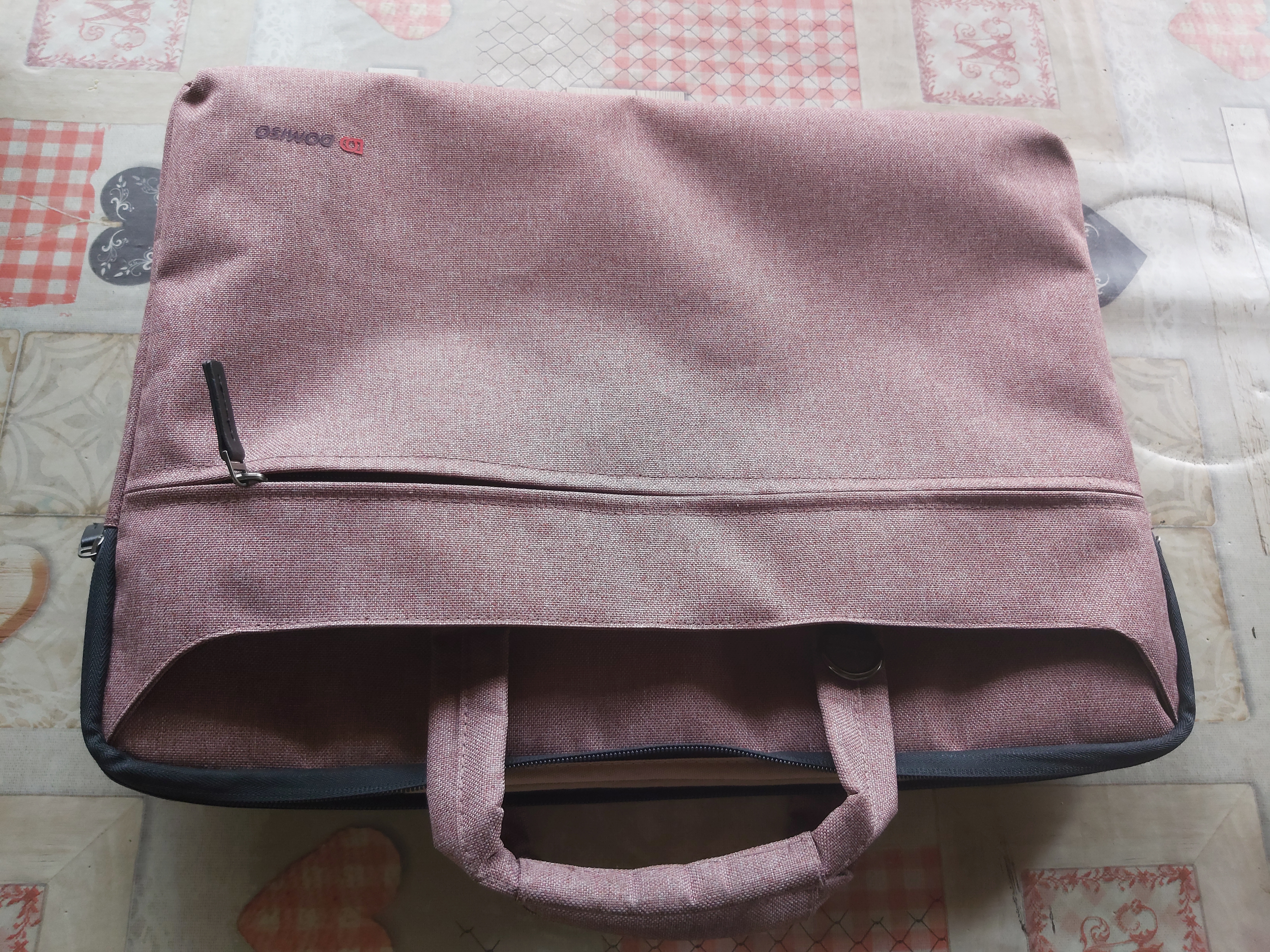 DOMISO Laptop Briefcase 17.3 Pollici borsa laptop rosa impermeabile
