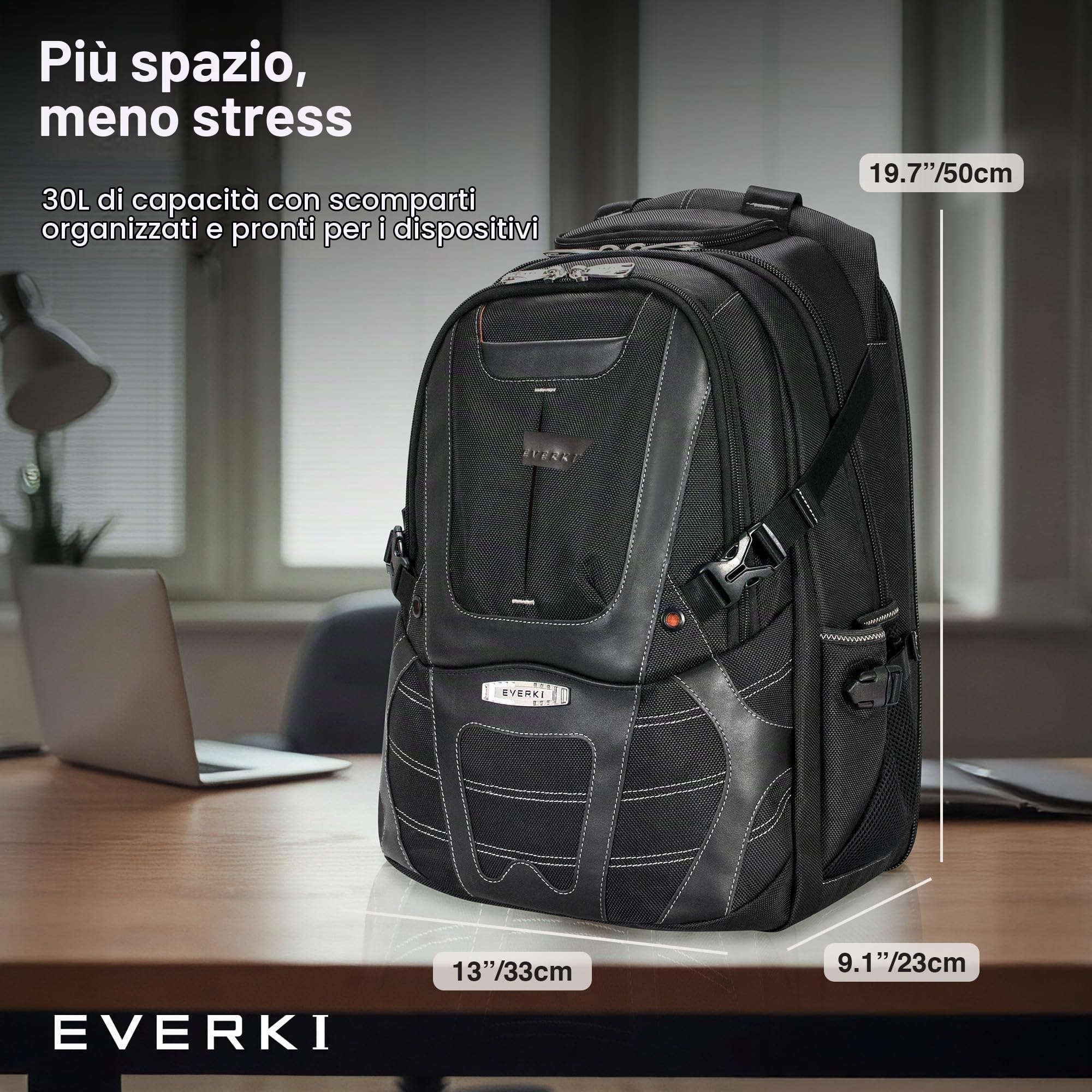 EVERKI Zaini per Portatile EKP133B Concept 2 zaino laptop 17" nero RFID
