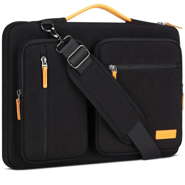 Domiso Laptop Briefcase 17,3 pollici borsa nera impermeabile
