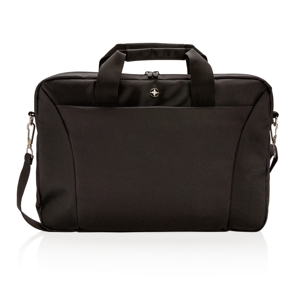 Swiss Peak Borse porta PC 15.4″ borsa per laptop nero imbottita
