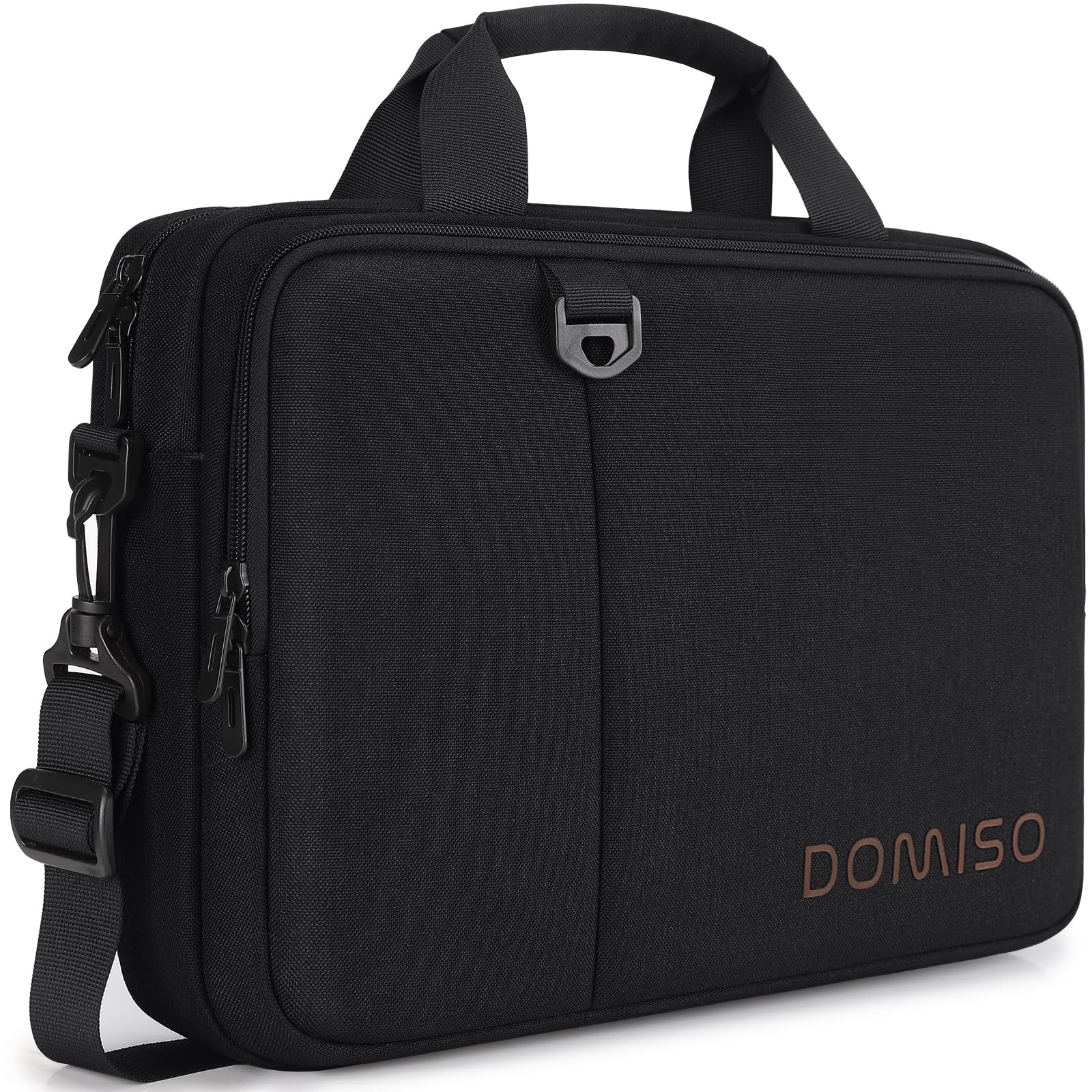 Domiso Laptop Briefcase 15,6 pollici borsa nera impermeabile