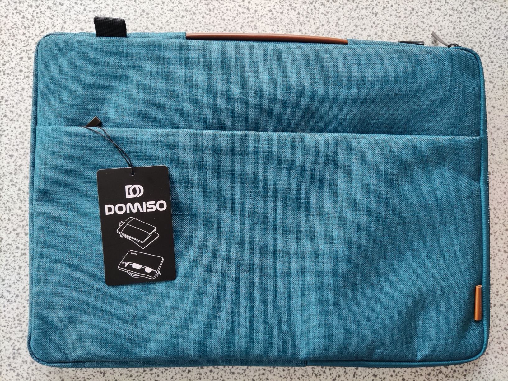 Domiso Laptop Sleeve 15,6 pollici custodia laptop turchese impermeabile