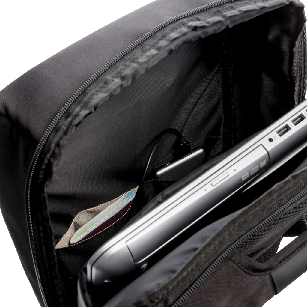 Swiss Peak Zaini RFID & USB zaino da 15″ nero antitaccheggio