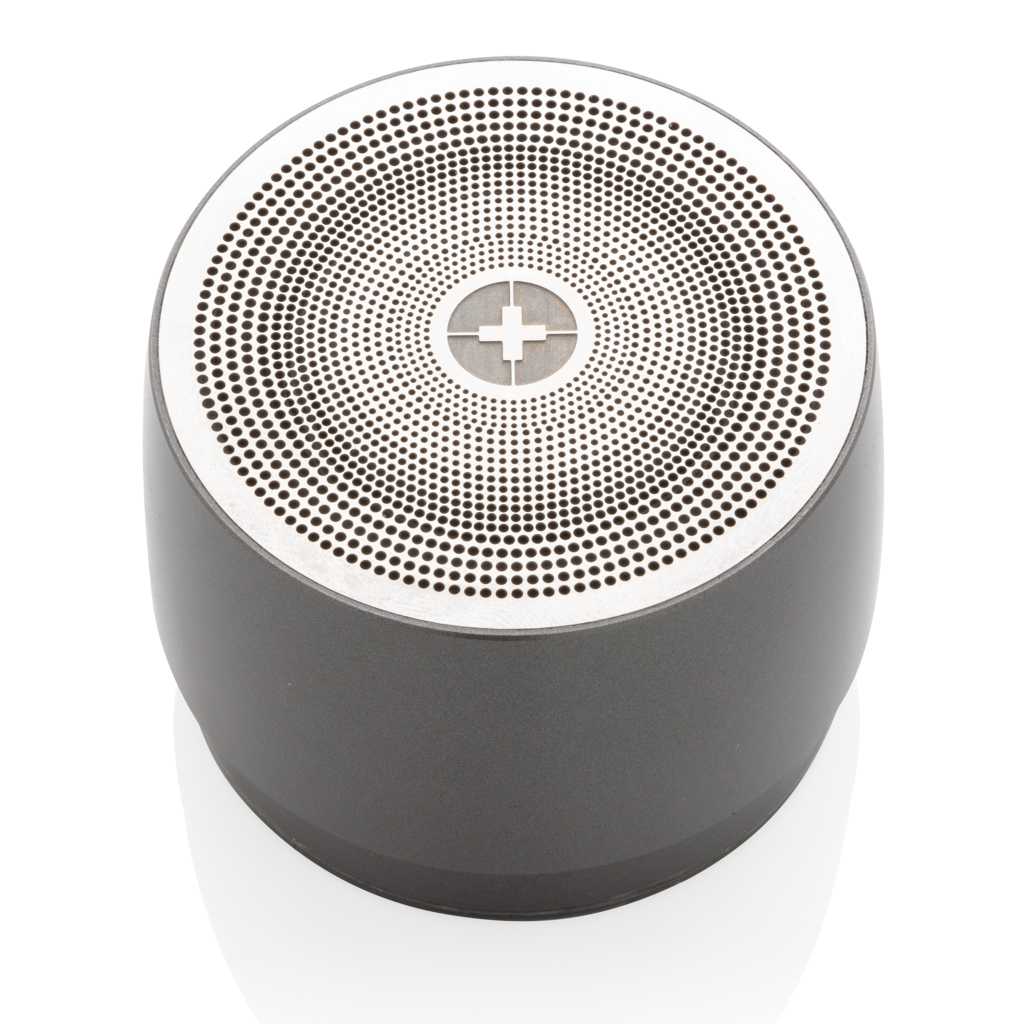 Swiss Peak Audio 5W speaker wireless grigio, 1 pezzo in acciaio