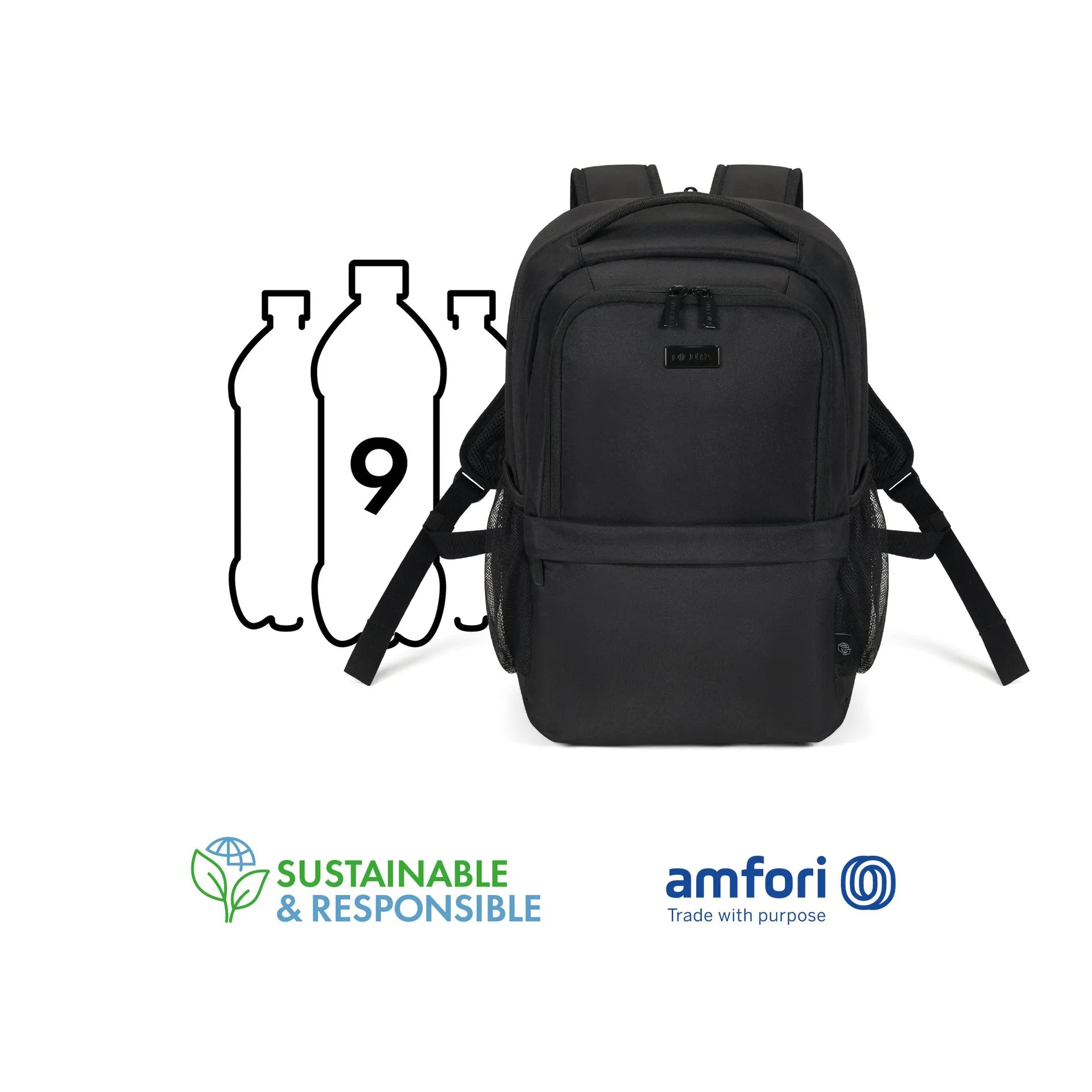 BASE XXO Backpacks Eco CORE 15-17.3 zaino in poliestere riciclato