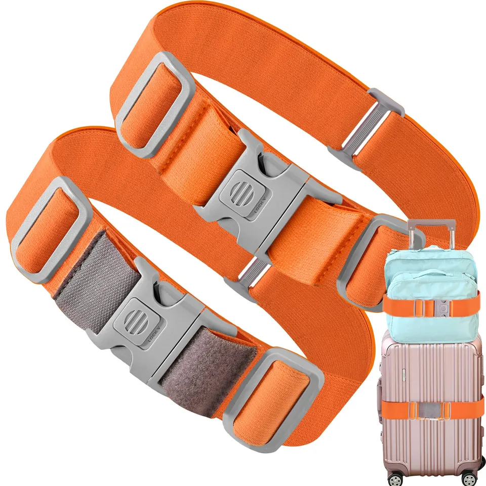 ZINZ Luggage Straps cinghie valigia elastiche arancioni 2 pezzi