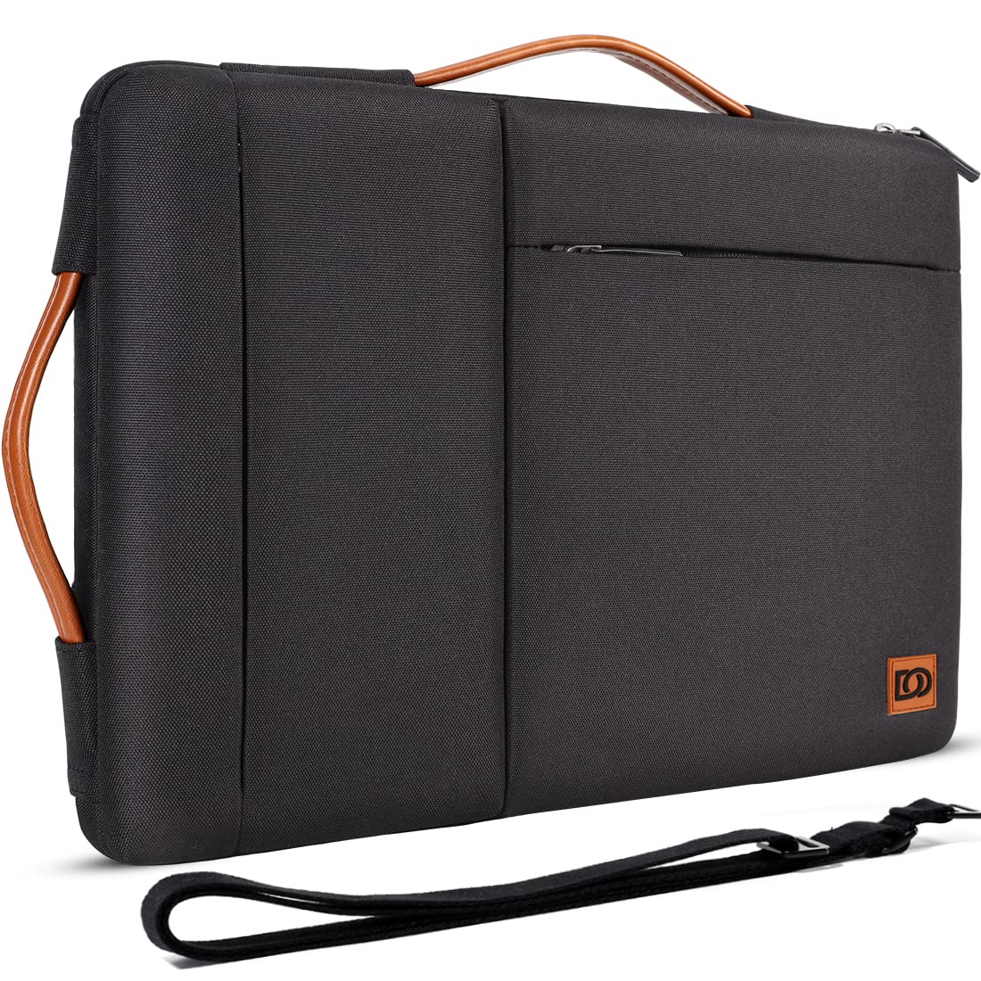 Domiso Laptop Sleeve 17,3 Pollici custodia laptop nera impermeabile