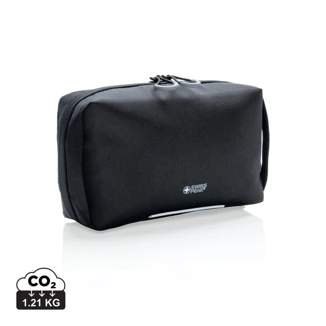 Swiss Peak Tech custodia tecnica AWARE™ nera per cavi riciclata