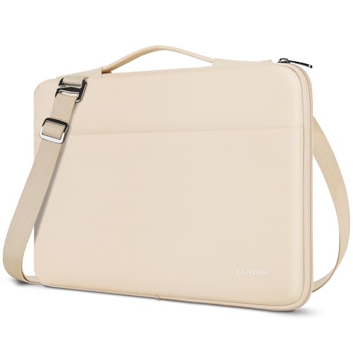 DOMISO Laptop Sleeve 14 pollici custodia notebook beige impermeabile