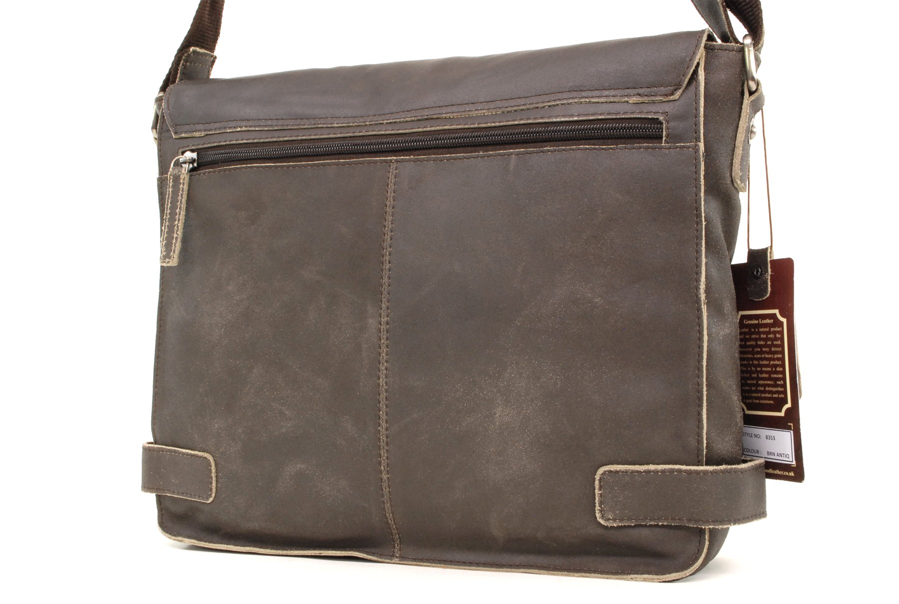 Ashwood Borse uomo e cartelle 8353 borsa a tracolla marrone in pelle