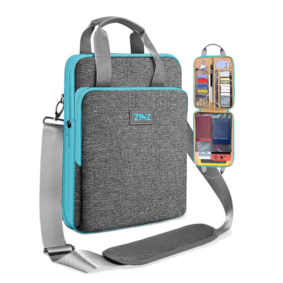 ZINZ Shoulder Bags borsa laptop 13″ B01K04 5,3-10,2 L espandibile