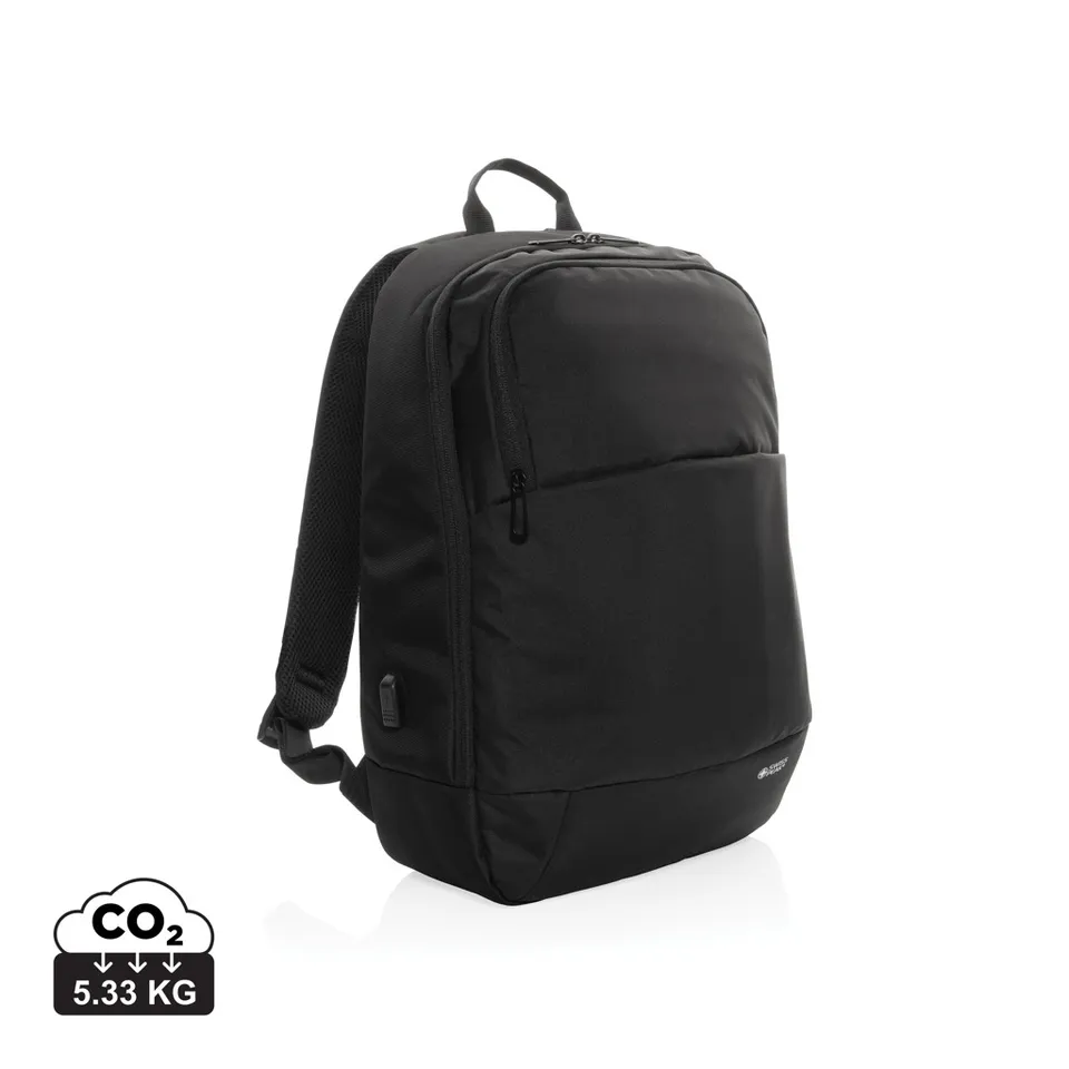 Swiss Peak Zaini zaino moderno porta PC 15,6″ AWARE™ nero USB-C