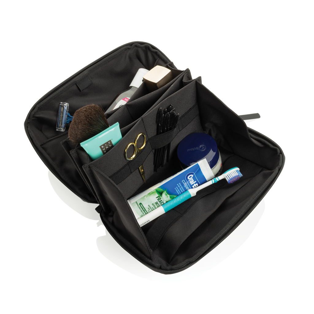 Swiss Peak OSLO pochette da viaggio nera 24×11×16 cm, fodera lavabile