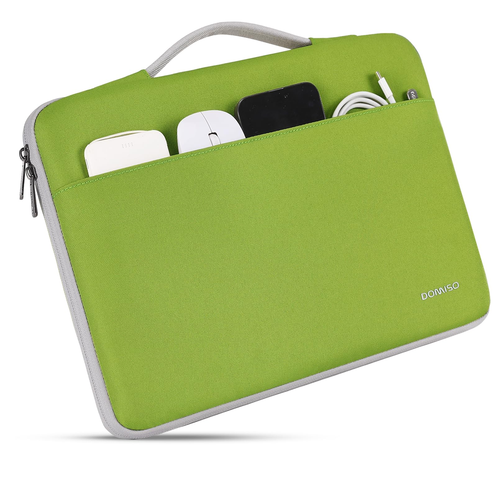 Domiso Laptop Sleeve 17,3 Pollici custodia laptop verde erba antiurto