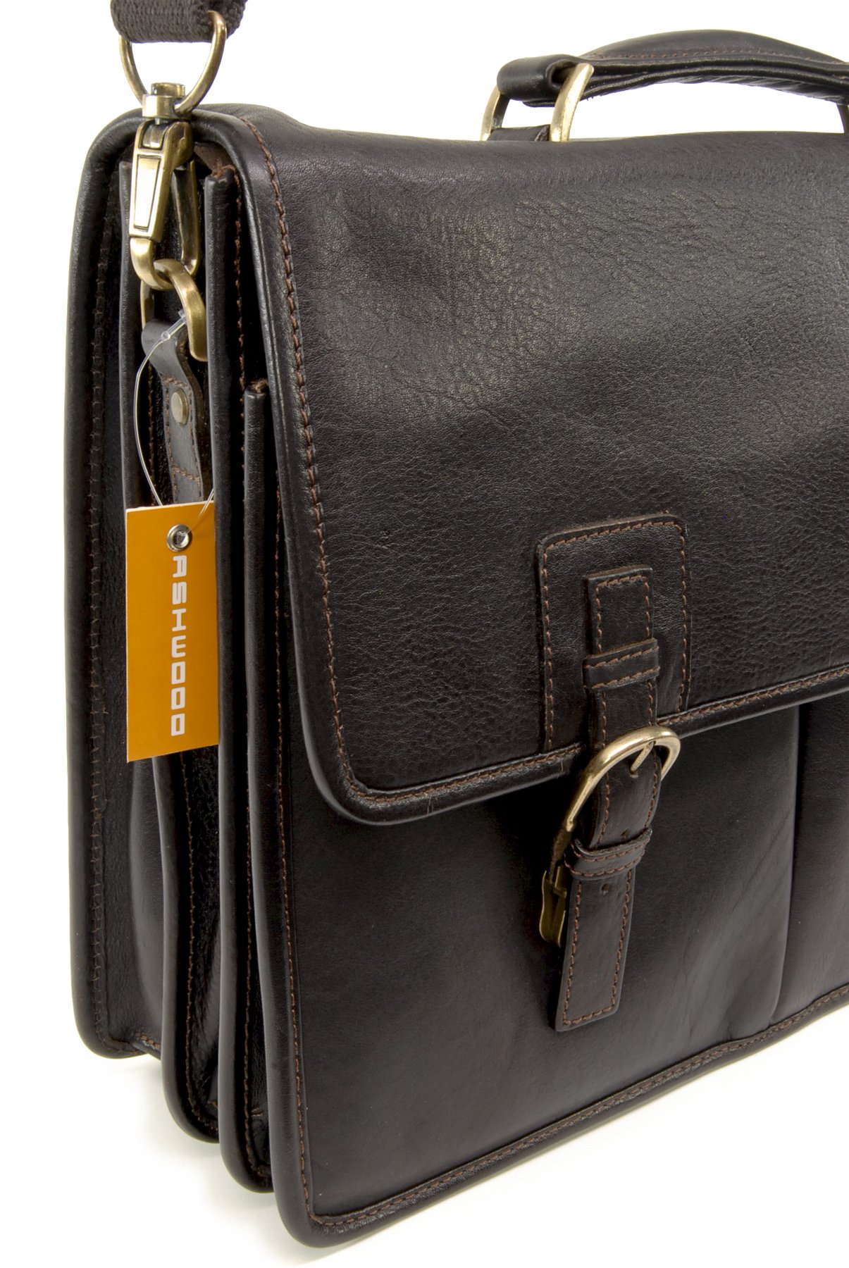 Ashwood Man Bags & Briefcases Gareth borsa laptop marrone 15,5 pollici