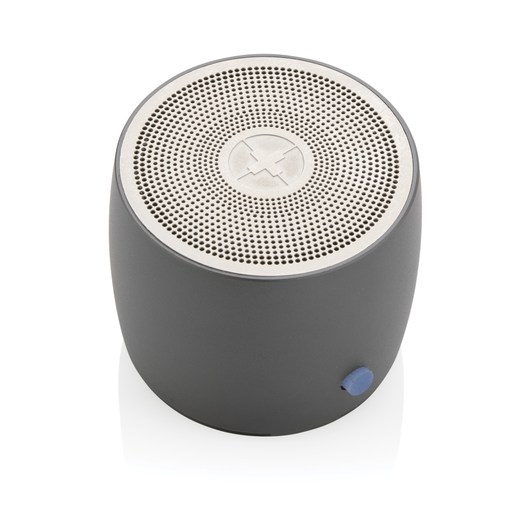 Swiss Peak Audio speaker bass 3W grigio in alluminio riciclato RCS