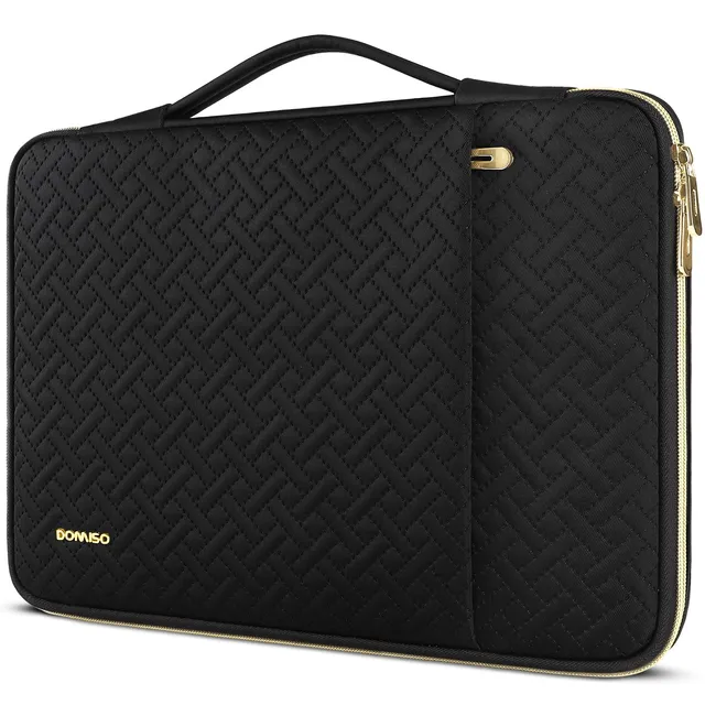 Domiso Laptop Sleeve 17,3 pollici custodia laptop nera impermeabile
