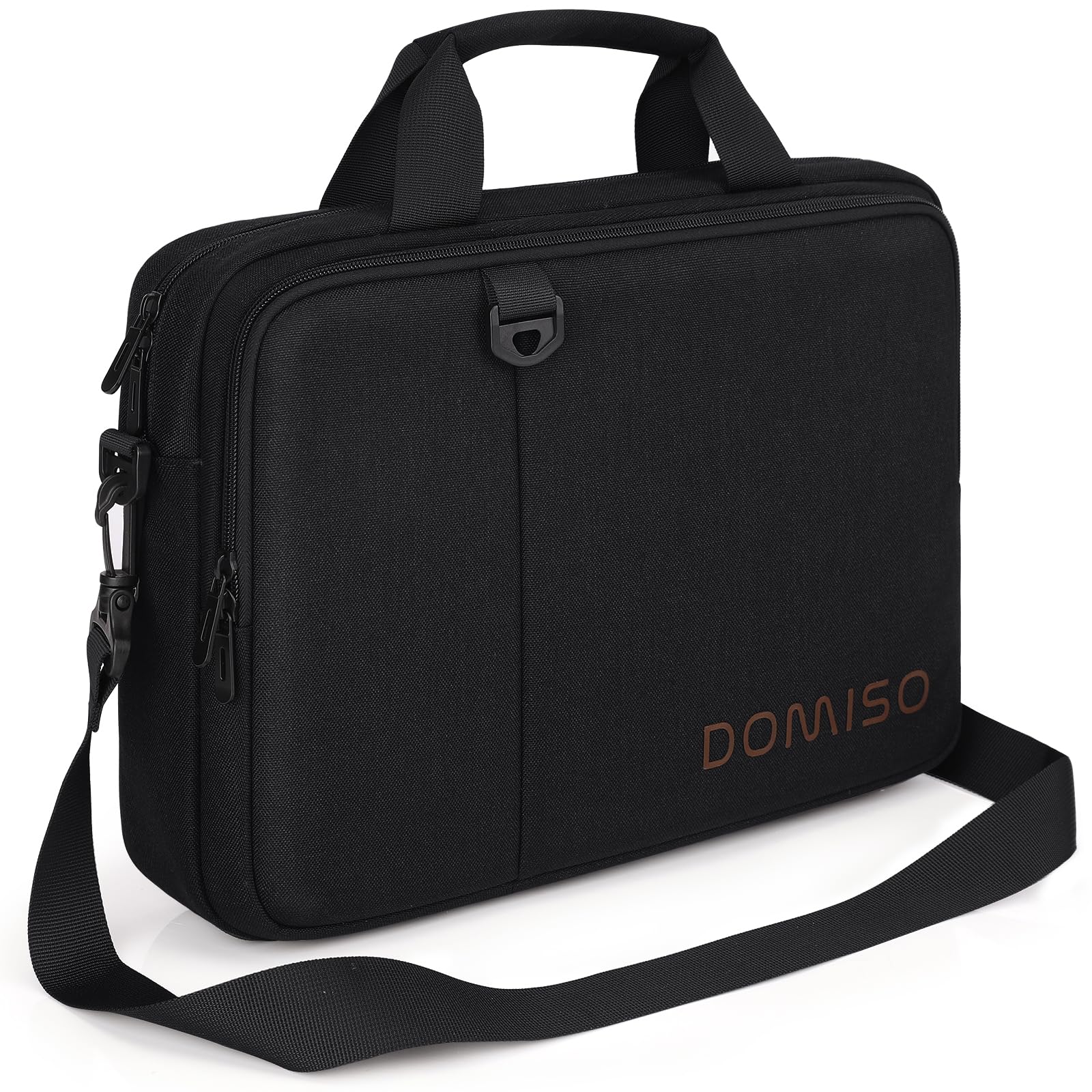 Domiso Laptop Briefcase 15,6 pollici borsa nera impermeabile