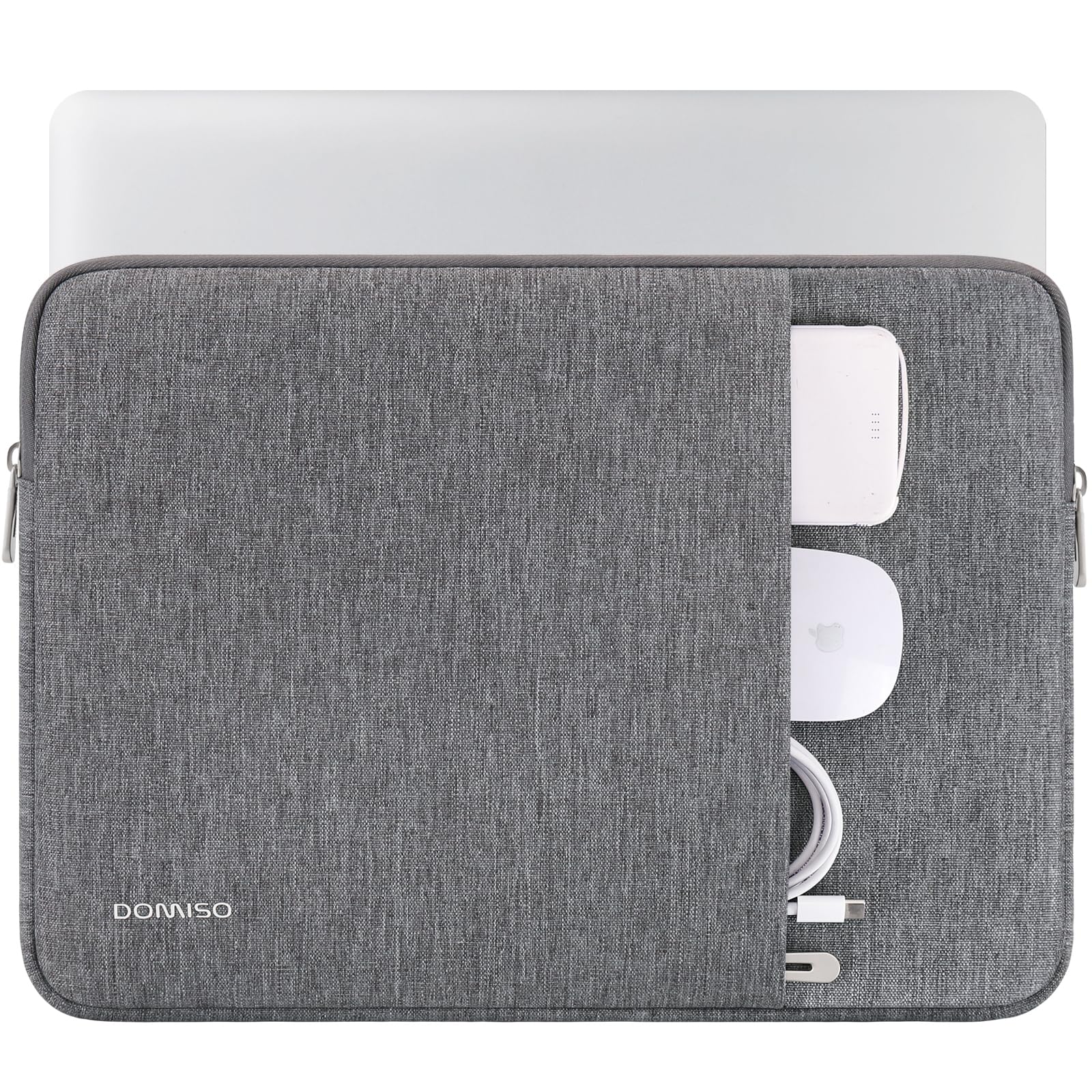 Domiso Laptop Sleeve 17,3 pollici custodia grigia impermeabile