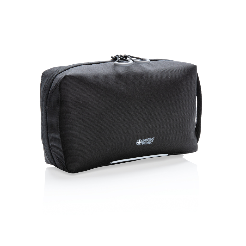 Swiss Peak Tech custodia tecnica AWARE™ nera per cavi riciclata