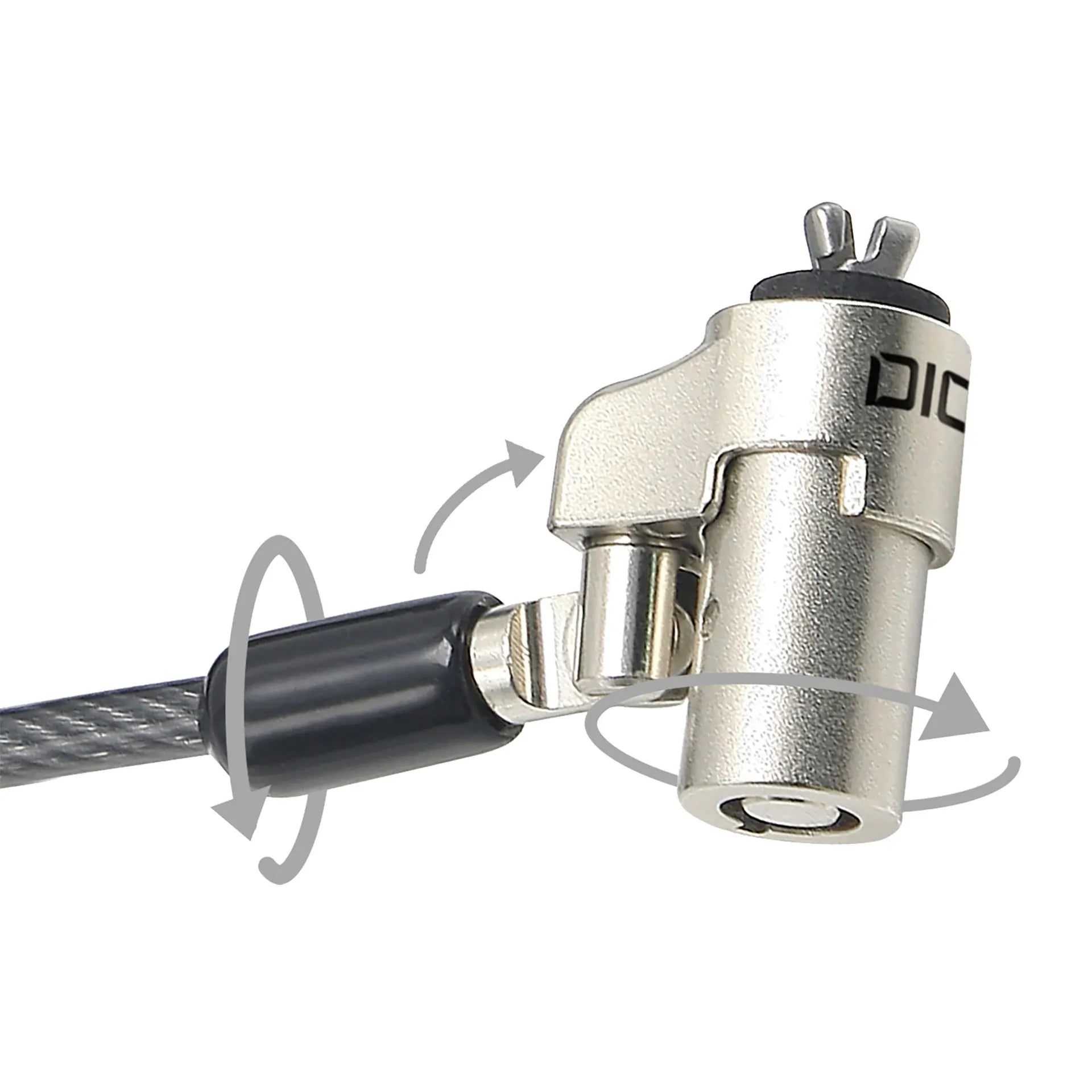 BASE XXO Security Locks Security Cable Wedge Lock Ultra Slim keyed 3.2x4.5mm slot cavo antifurto