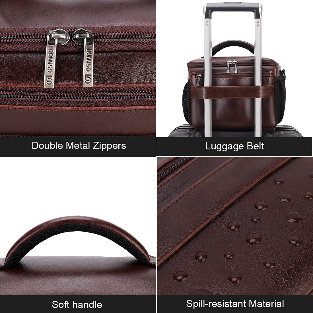 Domiso DSLR Camera Bag borsa fotocamera Reflex Vino resistente all'acqua