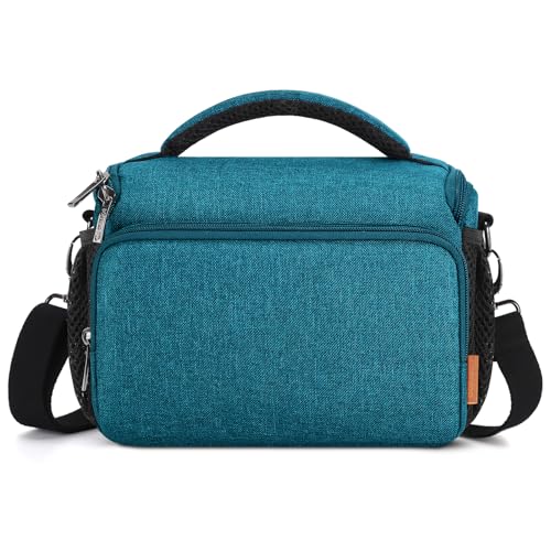 DOMISO DSLR Camera Bag borsa fotocamera turchese antiurto