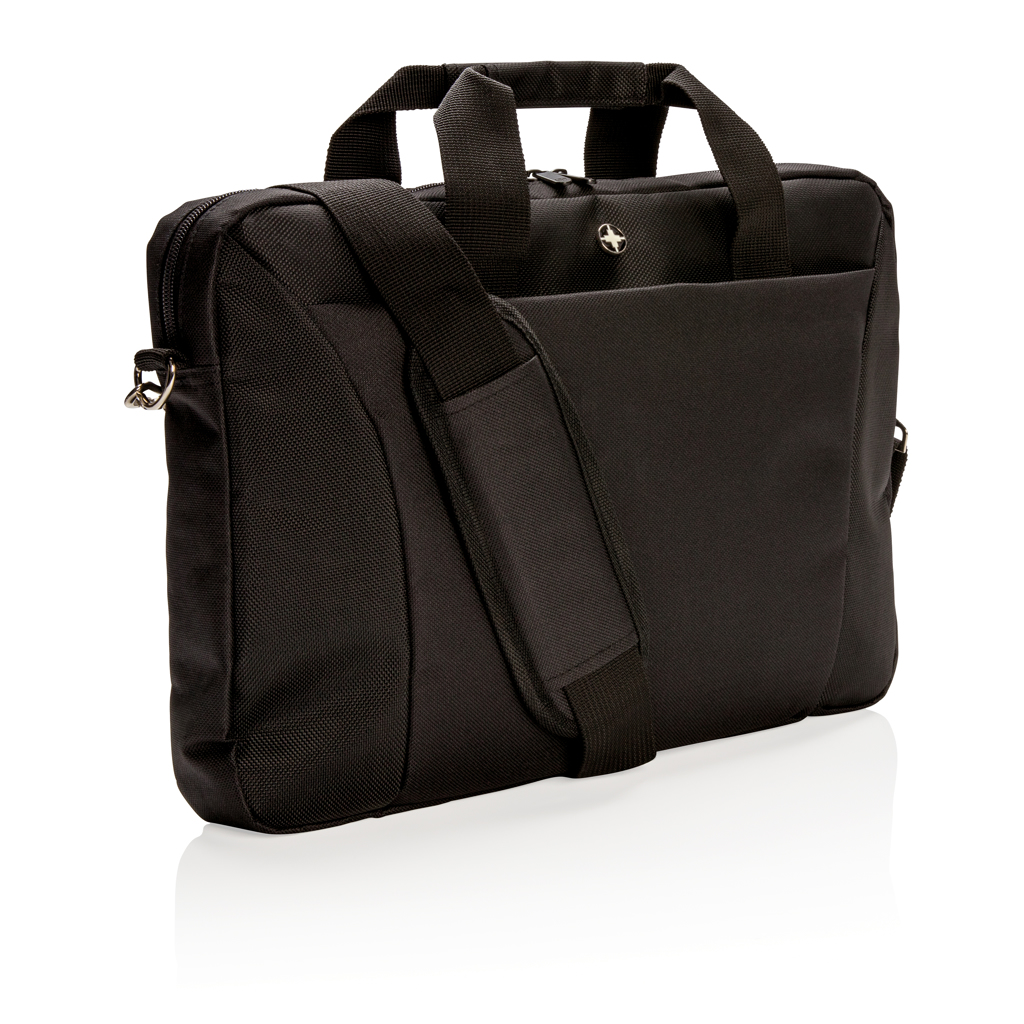 Swiss Peak Borse porta PC 15.4″ borsa per laptop nero imbottita