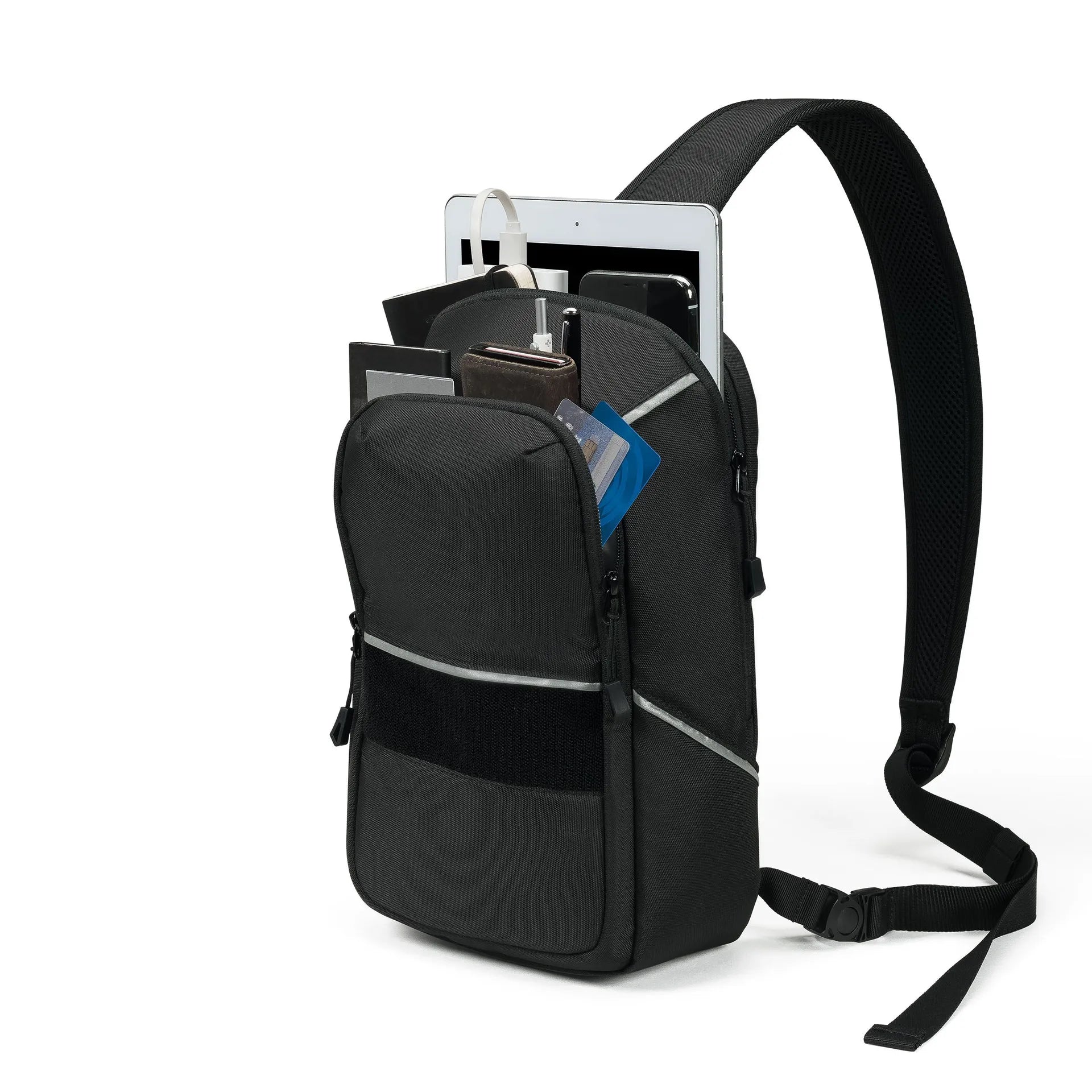 BASE XXO Laptop Bags Sling Bag REFLECTIVE borsa a tracolla HiVis