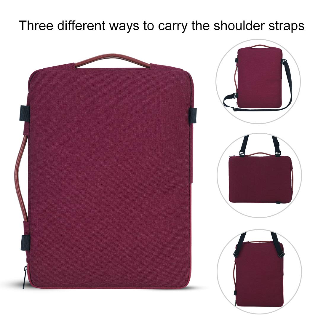 Domiso Laptop Sleeve 14 Pollici custodia laptop fucsia impermeabile
